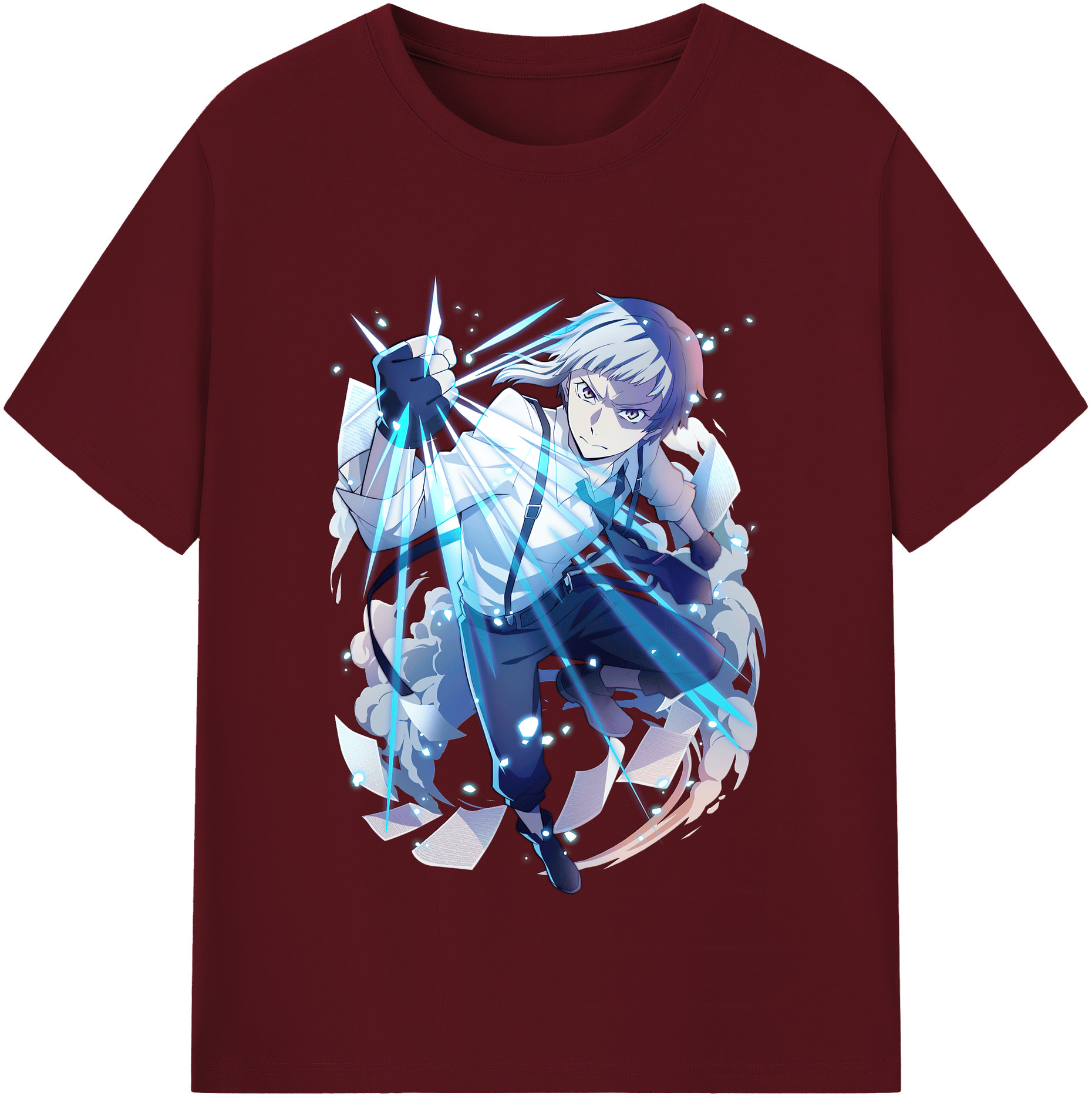 （画像用） 文豪ストレイドッグス Bungo Stray Dogs 綿100％半袖Tシャツ（フロントプリント）